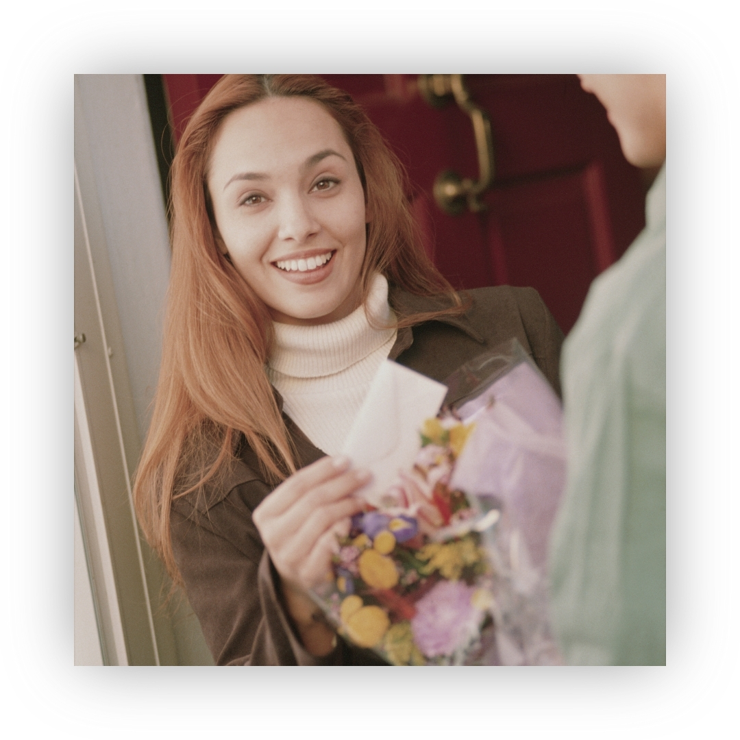 The Joy of Receiving Flowers